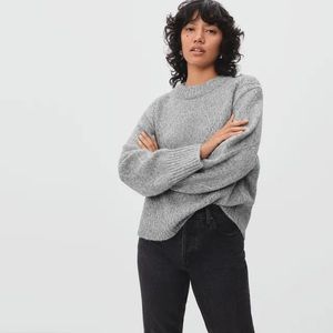 Everlane Diamond-Stitch Cloud Crew